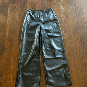 Blue Blush Black Wide Leg Pants